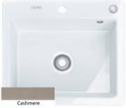 Franke Mythos MTK 610-58 Fraceram Keramiksp�le, 2 Bohrungen, Farbe Cashmere, 124.0335.845, 10641