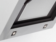 Silverline Capella 90 cm CPW 900 W Edelstahl-Wei�glas Kopffreihaube. Mit 5 Jahren Garantie!