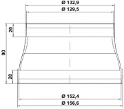 Naber COMPAIR RDZ flow 125/150 Reduzierst�ck, 4011048