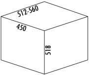 Naber Selectakit M�llex Boxx 55/60, Abfallsystem Frontauszug, 8011049
