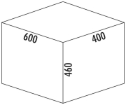 Naber Selectakit Cox Base 360 K / 500-2 mit Base-Board, Abfallsystem Frontauszug, hellgrau, mit Biodeckel, 8012801