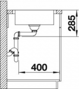 BLANCOLANTOS XL 6 S-IF Flachrand Edelstahl B�rstfinish, 519709