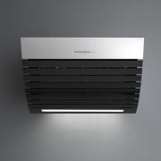 Falmec Shark, Edelstahl geb�rstet/Glas weiss, 75 cm, Wandhaube, mit 5 Jahren Garantie