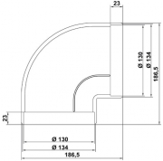 Naber COMPAIR R-RBV flow 125 Rohrbogen 90�, 4052014