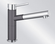 BLANCOALTA-S Compact Silgranit-Look, 2-farbig, Farbe felsgrau/chrom, 518809