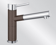 BLANCOALTA-S Compact Silgranit-Look, 2-farbig, Farbe cafe/chrom, 515334