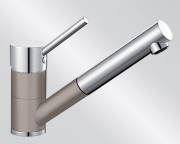 BLANCOANTAS-S Silgranit-Look, 2-farbig, Niederdruck, Farbe tartufo/chrom, 517638