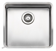 Reginox Kansas 40 x 40-CC (304) ohne �berlauf, als Auflagesp�le, fl�chenb�ndige Sp�le und Unterbausp�le einbaubar