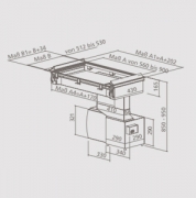 homeier HDO Downair Mistral, Tischhaube, Abluft, Ma�anfertigung, 1400000, Mit 5 Jahren Garantie