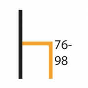 Naber Tablon Dizzy H, Hocker, Gestell chrom, Acryl transparent, 3031114