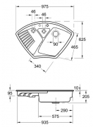 Villeroy & Boch Arena Eck, Farbe TR Timber, Premiumline