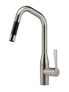 Dornbracht Sync Pull-Down Einhebelmischer mit Brausefunktion, Hochdruck, Platin geb�rstet, 33875895-06