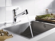 Dornbracht Eno Pull-Out Einhebelmischer mit Brausefunktion, Hochdruck, Chrom, 33875760-00