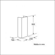 Neff Kaminverl�ngerung 500 mm Edelstahl  Z5904N0