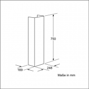 Neff Kaminverl�ngerung 750 mm Edelstahl  Z5904N5