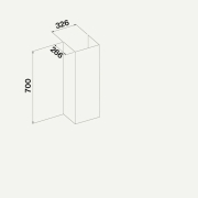 Falmec Schachtverlngerung H 700-2 fr Wandhauben KCAL.510#l