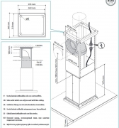 Falmec Zenith NRS� Inselhaube, Grundelement + Glaspaneel 120 cm, Edelstahl, mit 5 Jahren Garantie
