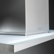 Falmec Zenith NRS� Inselhaube, Grundelement + Glaspaneel 90 cm, Edelstahl, mit 5 Jahren Garantie