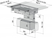 homeier HDO Downair Mistral+, Tischhaube, Umluft, Ma�anfertigung, 1400004, Mit 5 Jahren Garantie