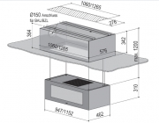 berbel Skyline Edge Light BIH 115 SKE-L Deckenlifthaube schwarz, LED- und Effektbeleuchtung, 1050142, mit 5 Jahren Garantie