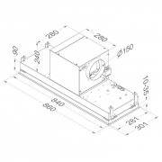 Novy Lfterbaustein Pure Line 821,Oberflche Lack wei, mit 5 Jahren Garantie