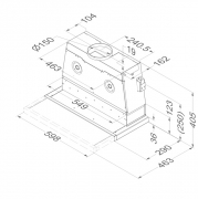 Novy Moveline Flachschirmhaube 662, Edelstahl, 60cm, mit 5 Jahren Garantie