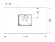 Novy Proline 7241 Inselhaube, Edelstahl, 100cm, mit 5 Jahren Garantie