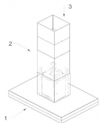 Novy Proline 7241 Inselhaube, Edelstahl, 100cm, mit 5 Jahren Garantie