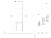 Novy Proline 7256 Inselhaube Extern, Edelstahl, 120cm, mit 5 Jahren Garantie