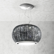 Elica Interstellar BL/F/65 Inselhaube, Edelstahl und Glas Schwarz, PRF0151809. Mit 5 Jahren Garantie!