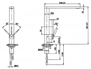 Villeroy & Boch Armatur Finera, Edelstahl massiv, Hochdruck, 927000LC
