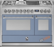 Steel Genesi 120, Rangecooker, 120 cm, Combisteam, Farbe Celeste, G12SF-6MCE, mit 5 Jahren Garantie!