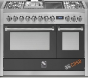 Steel Genesi 120, Rangecooker, 120 cm, Combisteam, Farbe Anthrazit, G12SF-4BFAN, mit 5 Jahren Garantie!