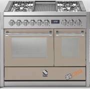 Steel Genesi 100, Rangecooker, 100 cm, Combisteam, Farbe Sabbia, G10SF-6LSA, mit 5 Jahren Garantie!