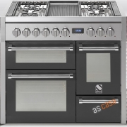 Steel Genesi 100, Rangecooker, 100 cm, Multifunktion, 3 �fen, Farbe Anthrazit, G10FFF-6LAN, mit 5 Jahren Garantie!