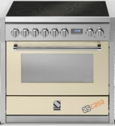 Steel Genesi 90, Rangecooker, 90 cm, Combisteam, Farbe Creme, G9S-4MCR, mit 5 Jahren Garantie!
