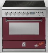 Steel Genesi 90, Rangecooker, 90 cm, Combisteam, Farbe Bordeaux, G9F-4TBR, mit 5 Jahren Garantie!