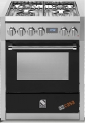 Steel Genesi 70, Rangecooker, 70 cm, Multifunktion, Farbe Schwarz, G7F-4BA, mit 5 Jahren Garantie!