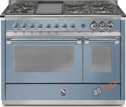 Steel Ascot 120, Rangecooker, 120 cm, Combisteam, Farbe Celeste, A12SF-6MCE , mit 5 Jahren Garantie!