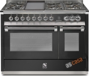 Steel Ascot 120, Rangecooker, 120 cm, Combisteam, Farbe Anthrazit, A12SF-6TAN , mit 5 Jahren Garantie!