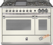 Steel Ascot 120, Rangecooker, 120 cm, Combisteam, Farbe Nuvola, A12SF-6TNA , mit 5 Jahren Garantie!