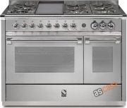 Steel Ascot 120, Rangecooker, 120 cm, Combisteam, Farbe Edelstahl, A12SF-6TSS , mit 5 Jahren Garantie!