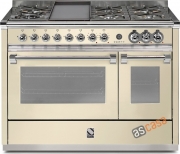 Steel Ascot 120, Rangecooker, 120 cm, Combisteam, Farbe Creme, A12SF-6BCR , mit 5 Jahren Garantie!