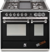 Steel Ascot 100, Rangecooker, 100 cm, Multifunktion, Farbe Schwarz, A10FF-4TBA , mit 5 Jahren Garantie!