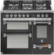 Steel Ascot 100, Rangecooker, 100 cm, Multifunktion, 3 fen, Farbe Anthrazit, A10FFF-6WAN , mit 5 Jahren Garantie!