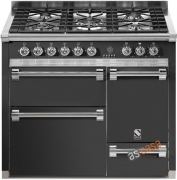 Steel Ascot 100, Rangecooker, 100 cm, Multifunktion, 3 fen, Farbe Anthrazit, A10FFF-D-4MAN , mit 5 Jahren Garantie!