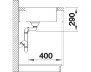Blanco Andano 450-IF, InFino Ablauf, 522961