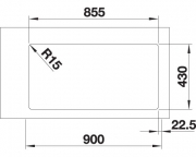 Blanco Andano 400/400-IF, InFino Ablauf, 522985