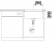 Blanco Etagon 500-U Silgranit PuraDur, Farbe alumetallic, InFino Ablauf, 522229