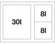 Blanco Flexon II XL 60/3 Abfalltrennsystem, 521473